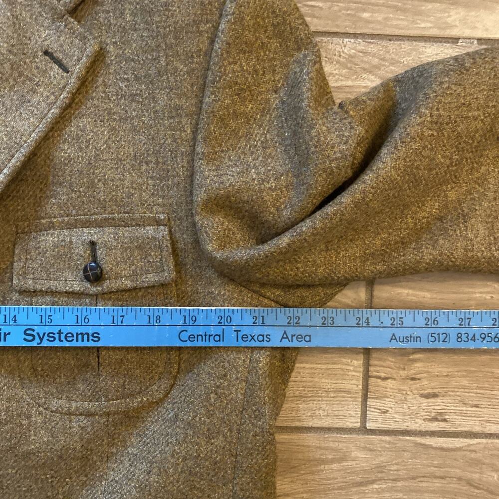 Vintage S. Cohen Montreal Prestige Lester Blazer 42R 100% Wool Check Canada - Picture 3 of 10